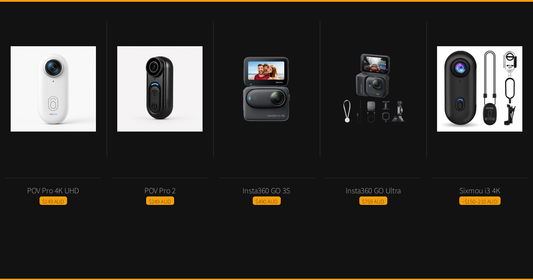 Best clip-on camera comparison 2026 — POV Pro 4K UHD, POV Pro 2, Insta360 GO 3S, Insta360 GO Ultra, Sixmou i3