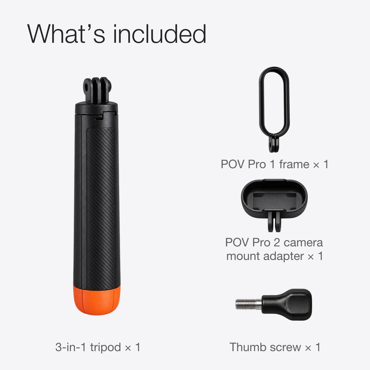POV Pro 3-in-1 Tripod, Gimbal & Shorty